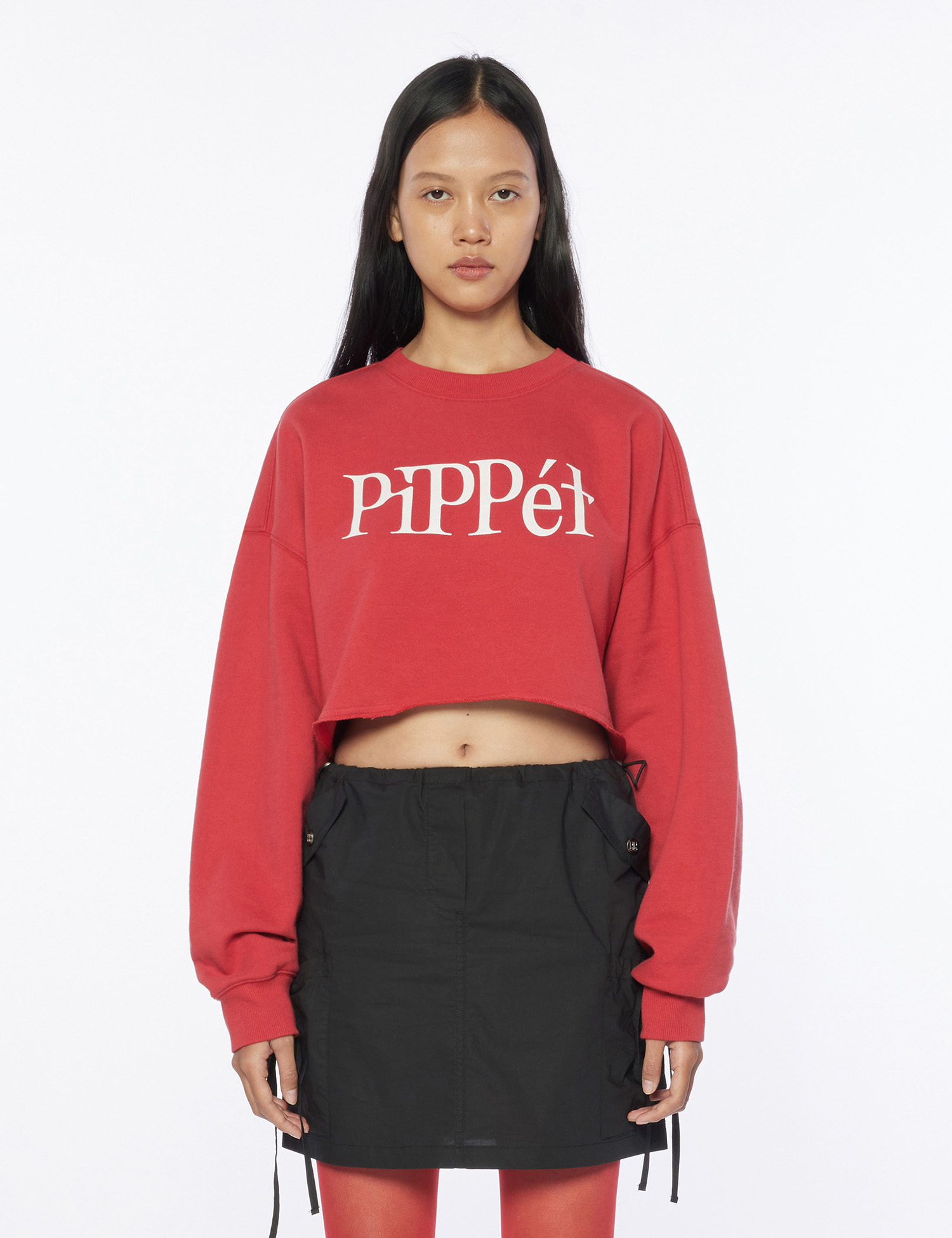 Pippet Crop Sweatshirt (red)
